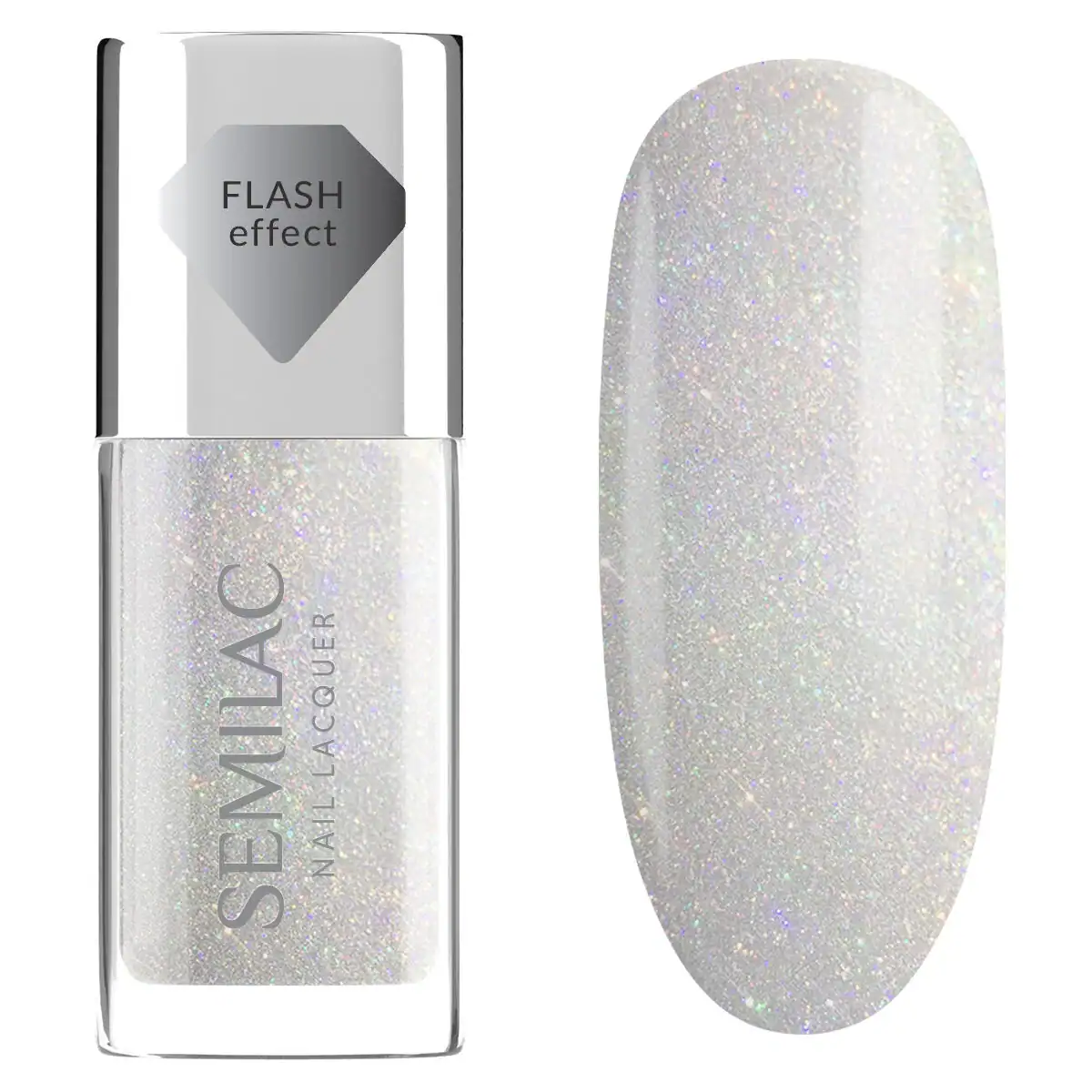 semilac-nail-laquer-holo-flash-116 (1) SEMILAC NAIL LACQUER 116 HOLO FLASH 9ml - Image 1