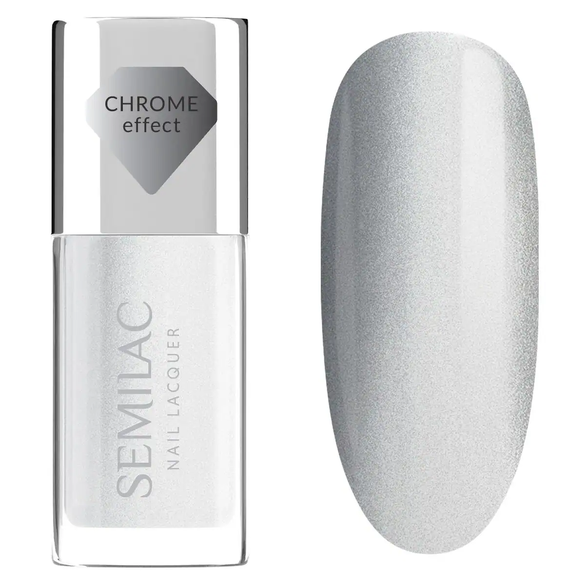 semilac-nail-laquer-silver-chrome-115 (1) Semilac Nail Lacquer Silver Chrome 115