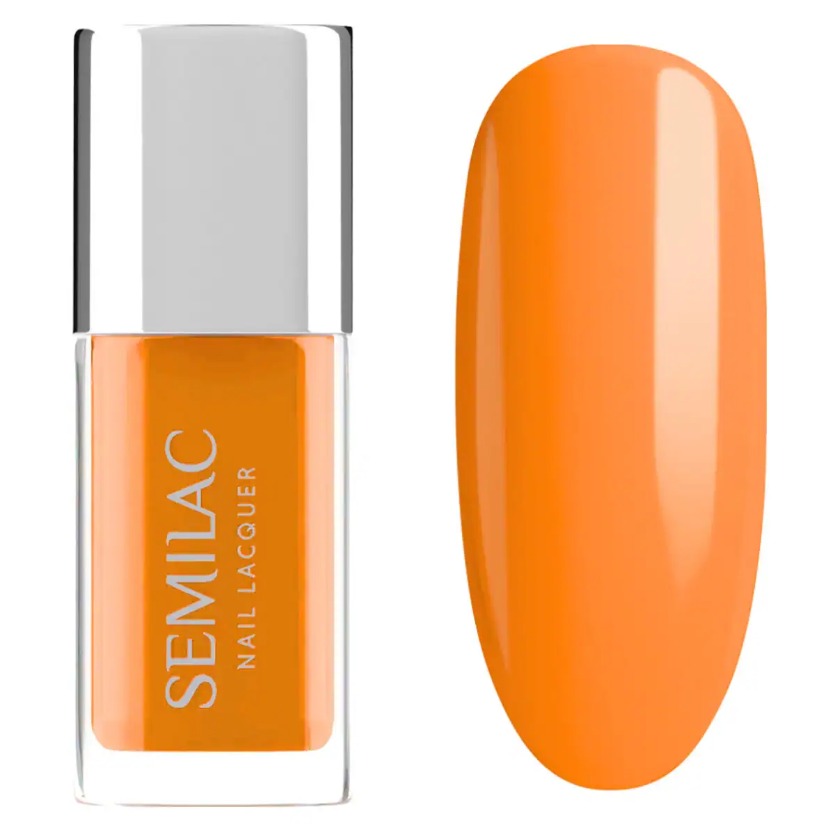 semilac-nail-lacquer-121-neon-orange-9ml (1) SEMILAC NAIL LACQUER 121 NEON ORANGE 9ml - Image 1